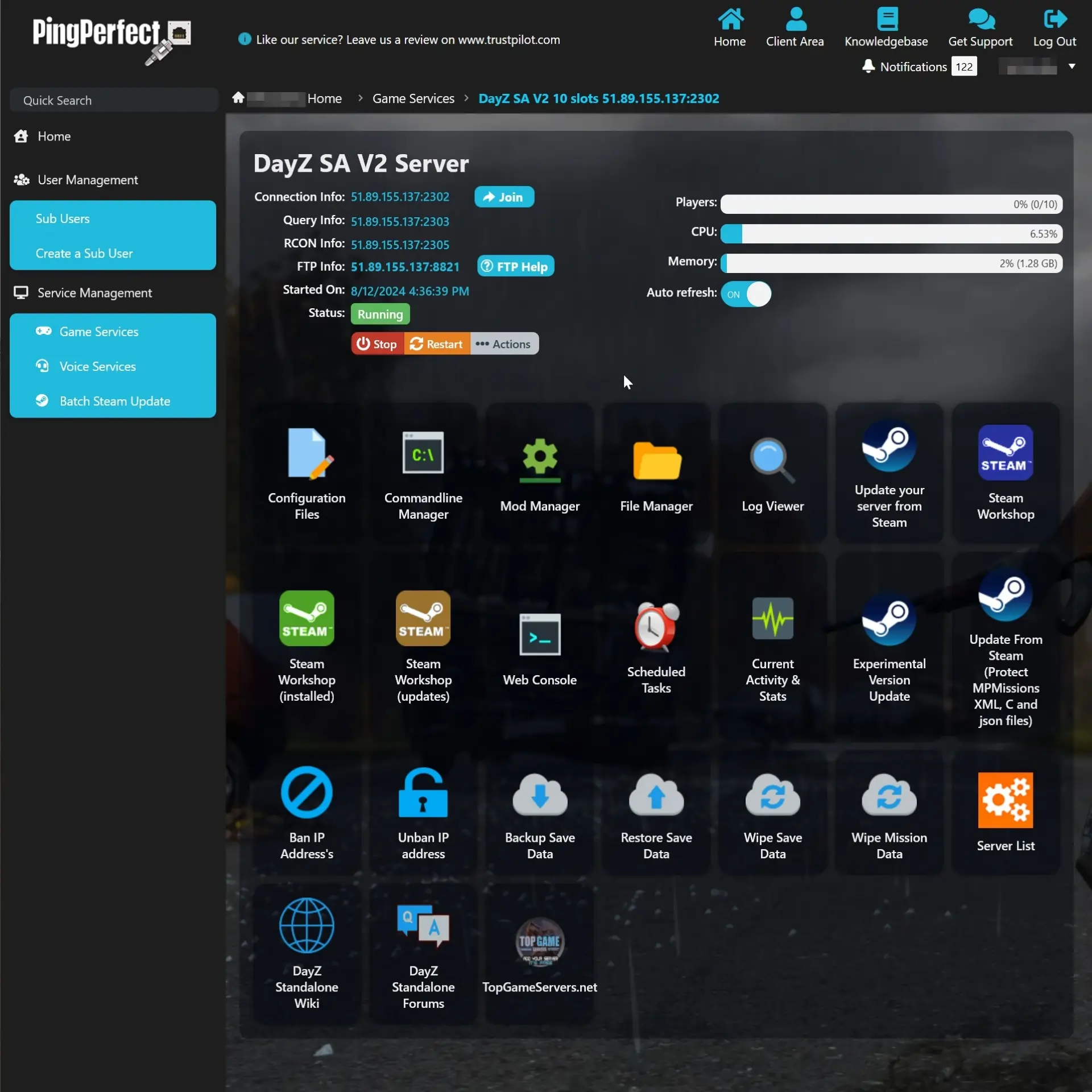 Gamepanel Homepage Image